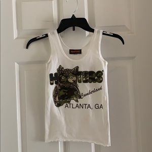 Hooters Military uniform tank top.